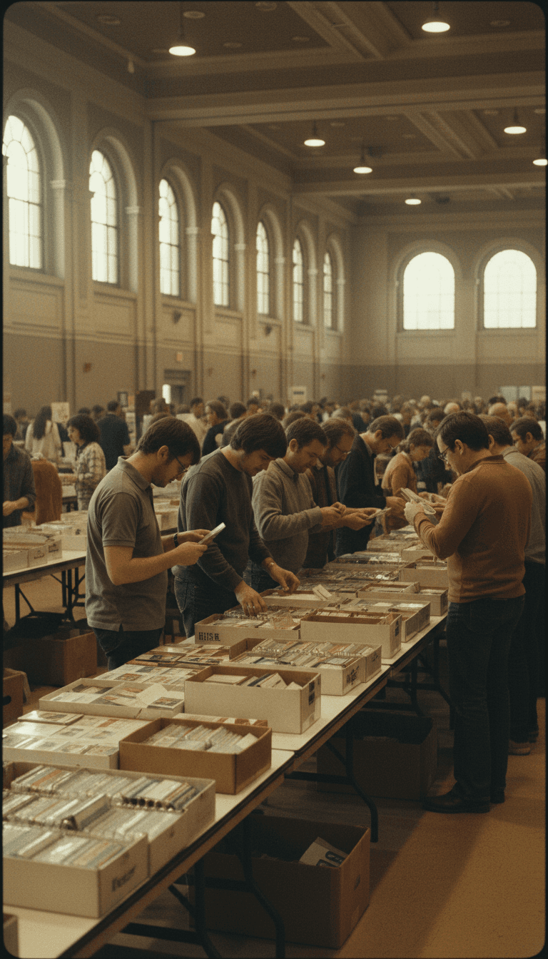 London Comic Con trading card show floor
